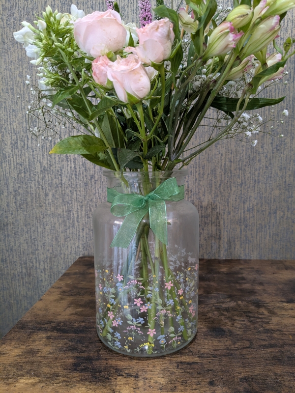 Country garden vase