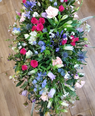 garden brights coffin spray