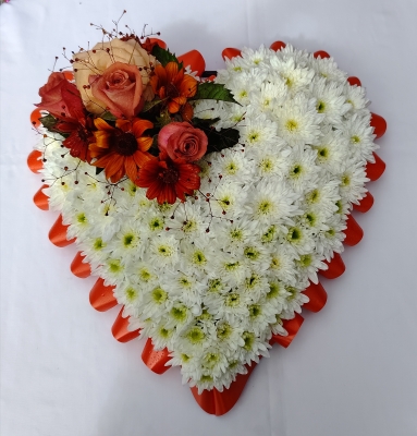 Heart with autumn themed colours