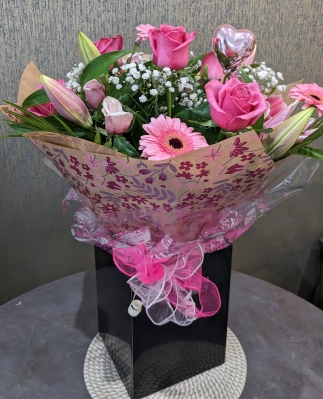 Hot pink Valentine Bouquet