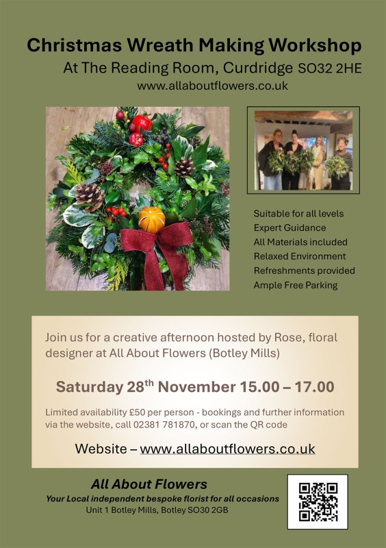Wreath Making Workshop 28 Nov 2026