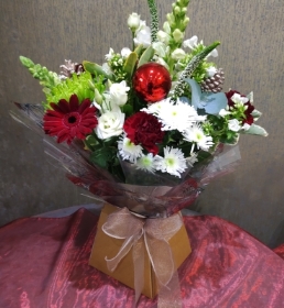 Christmas sparkle Handtied bouquet