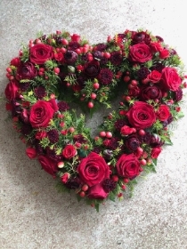 Red Berry Open Heart